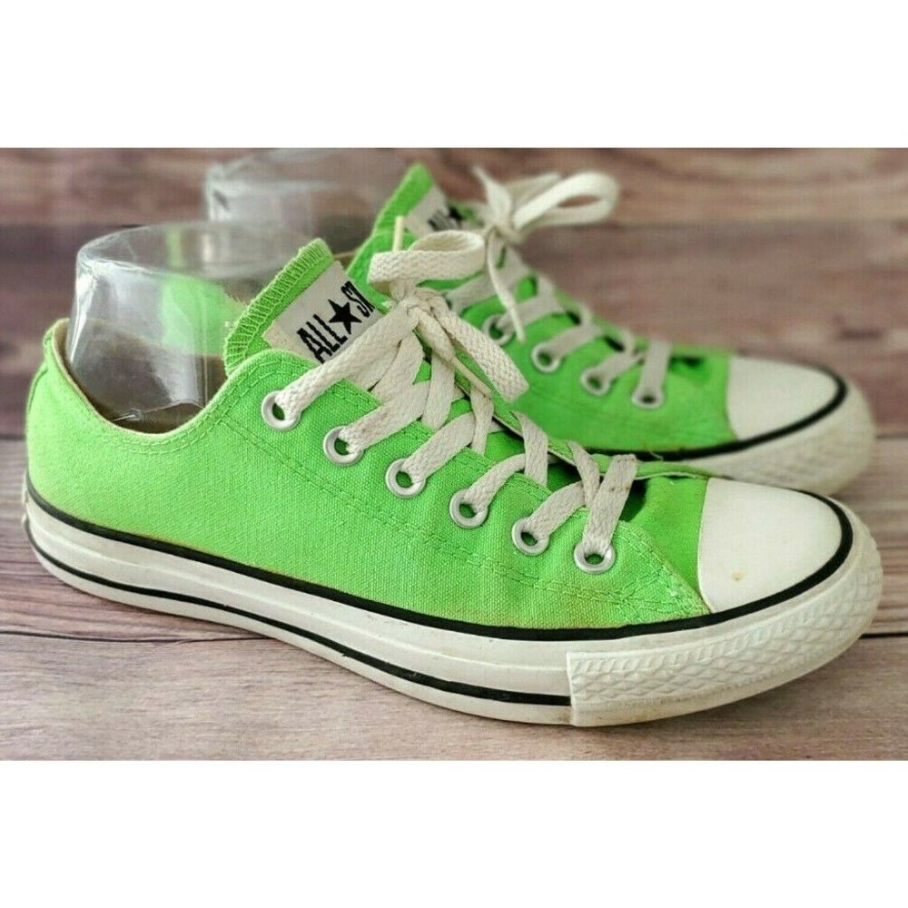 Converse Womens All Star Ox green Sneakers Size 8 - Picture 1 of 6